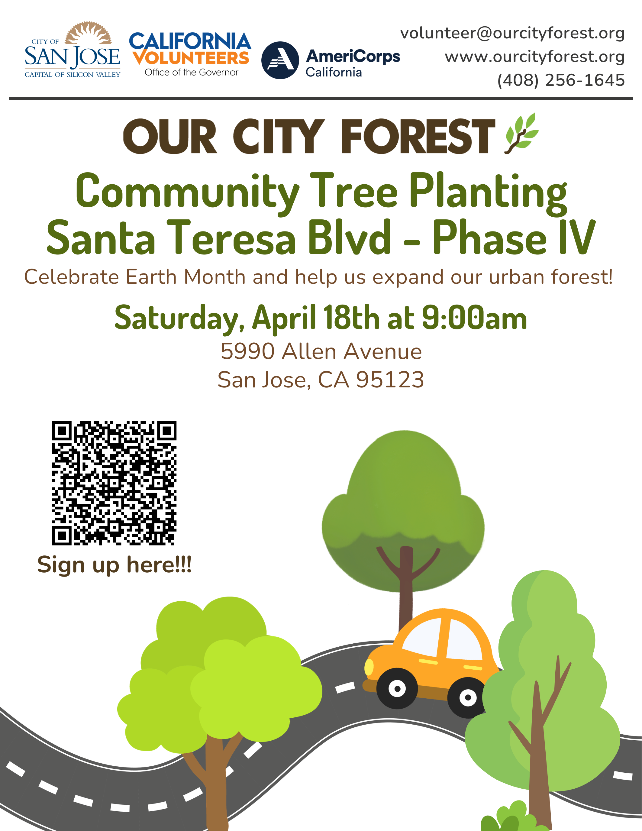 Santa Teresa Boulevard Community Tree Planting