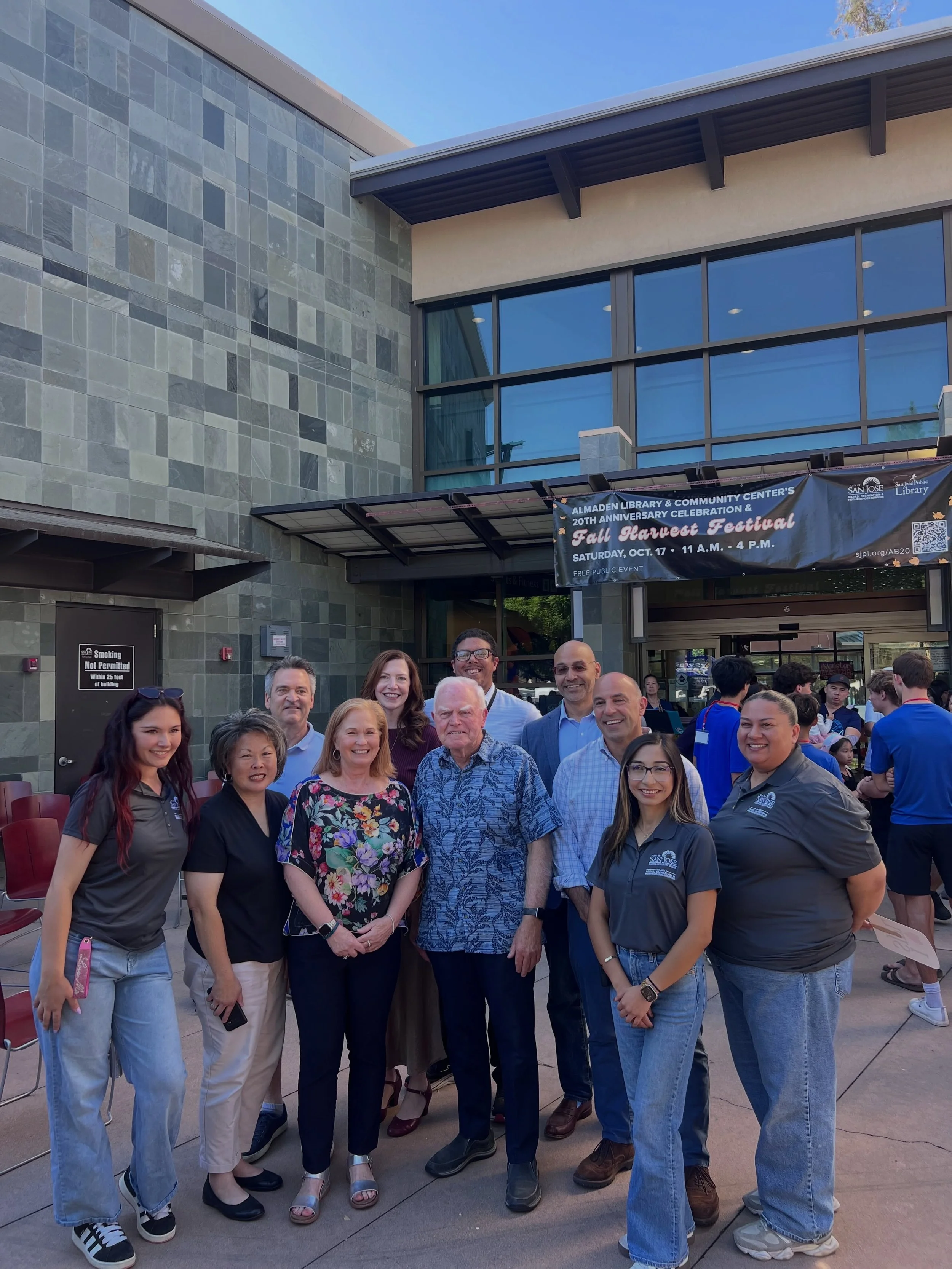 This past weekend, we celebrated 20 years of the Almaden Library and Community Center and enjoyed its annual Harvest Festival! 🎃🍂

For two decades, this wonderful facility has brought our community together by offering library resources, educationa