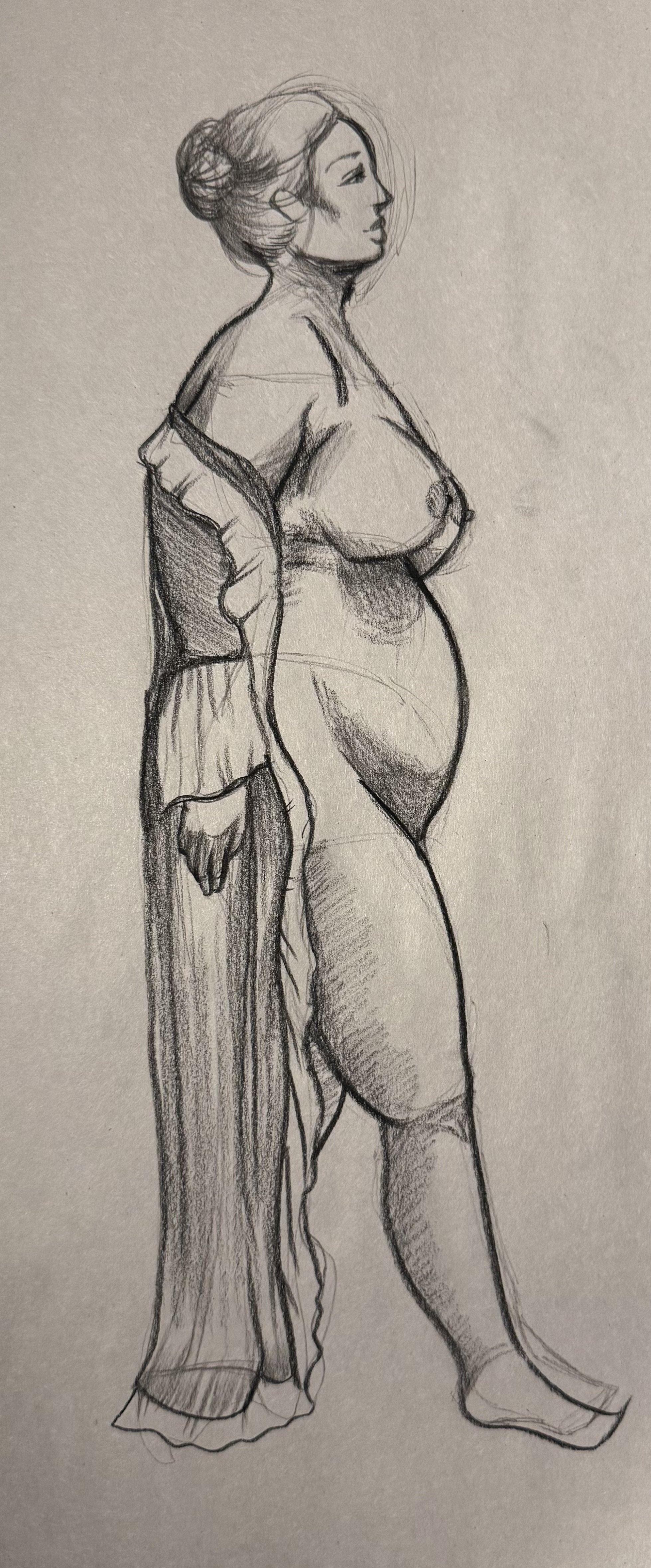 charcoal figure drawing. 2025.