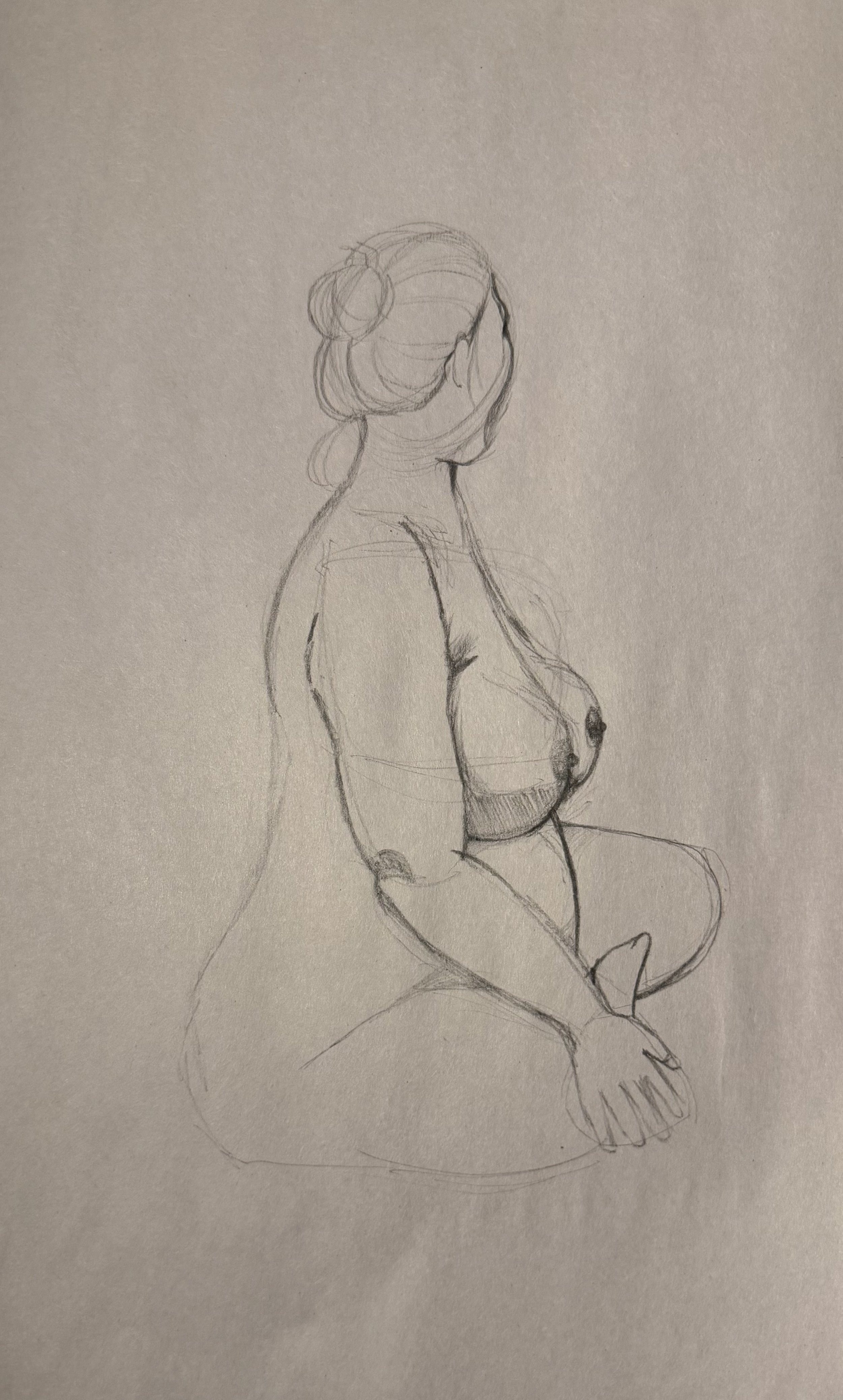 pencil figure drawing. 2025.
