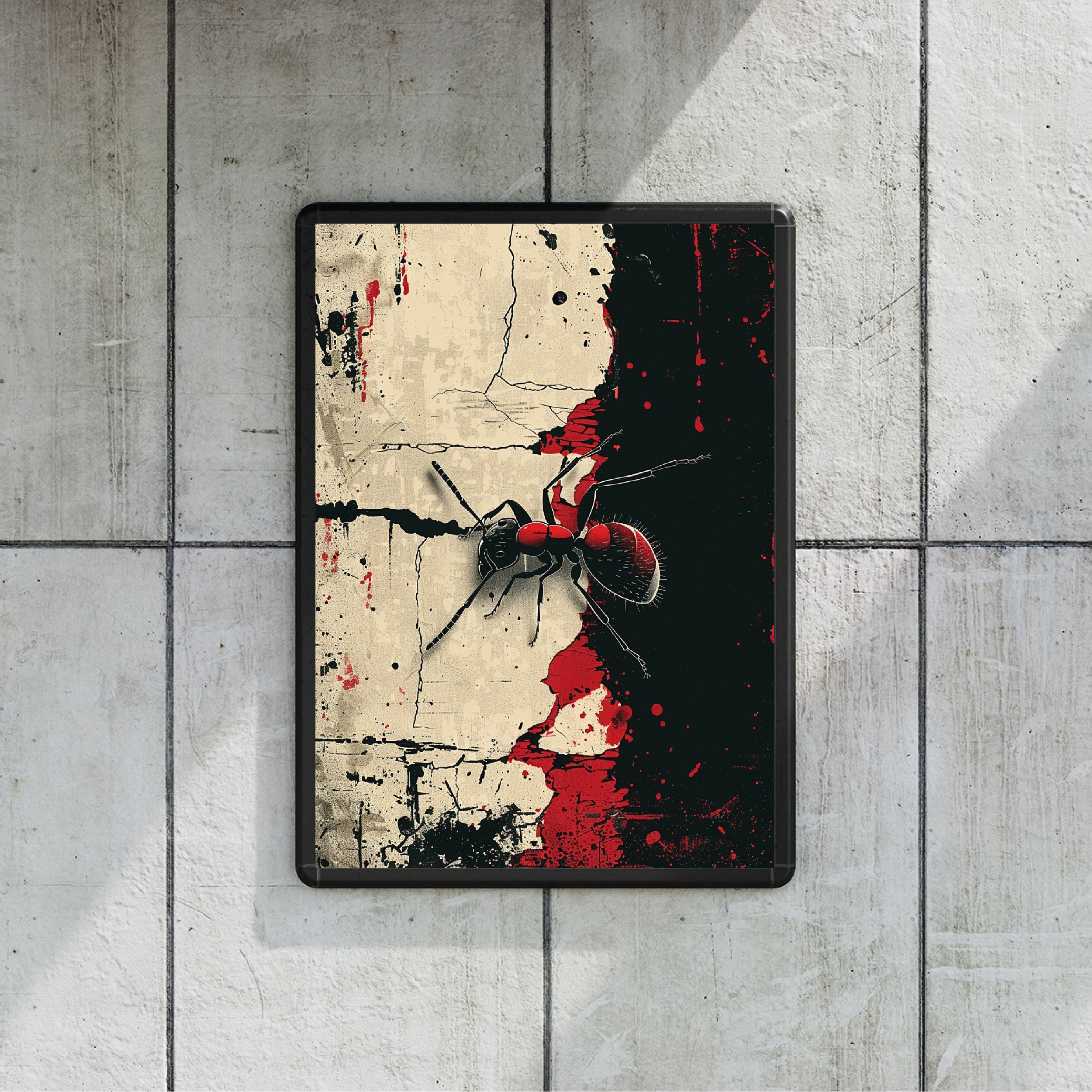 AI-generated artwork titled 'Ant-tension to details Poster', great for home decor or as a unique gift.