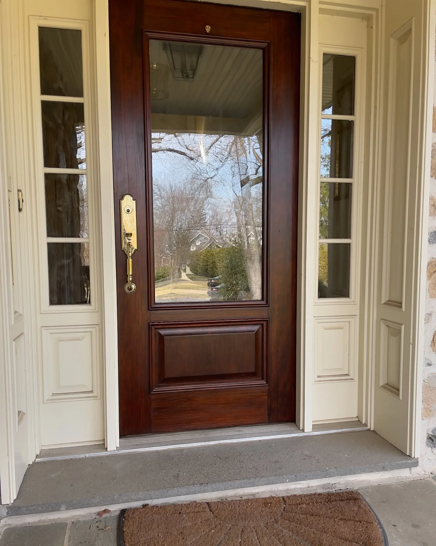 Before and after! #stainpainting