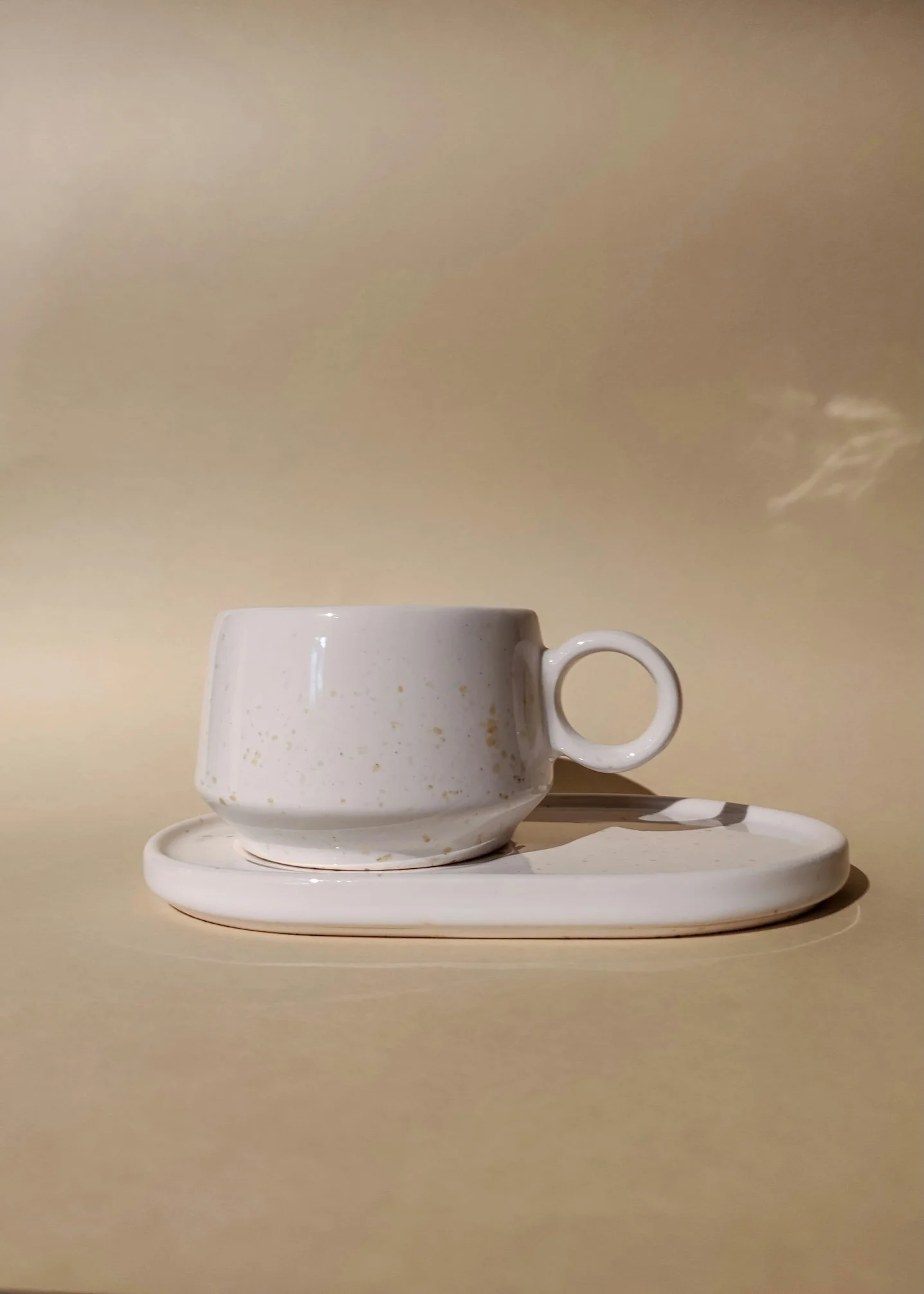 Satin Glaze Mug and Saucer Set