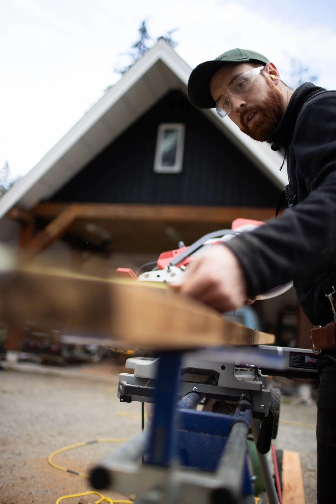 Matthew Clough owner and Co-Founder of Cloz Construction.  On site