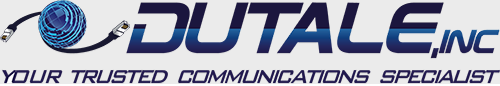 Dutale Inc logo with tagline 'Your Trusted Communications Specialist'.