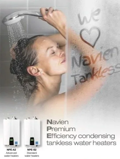 Navien tankless water heater izzys plumbing new jersey partner