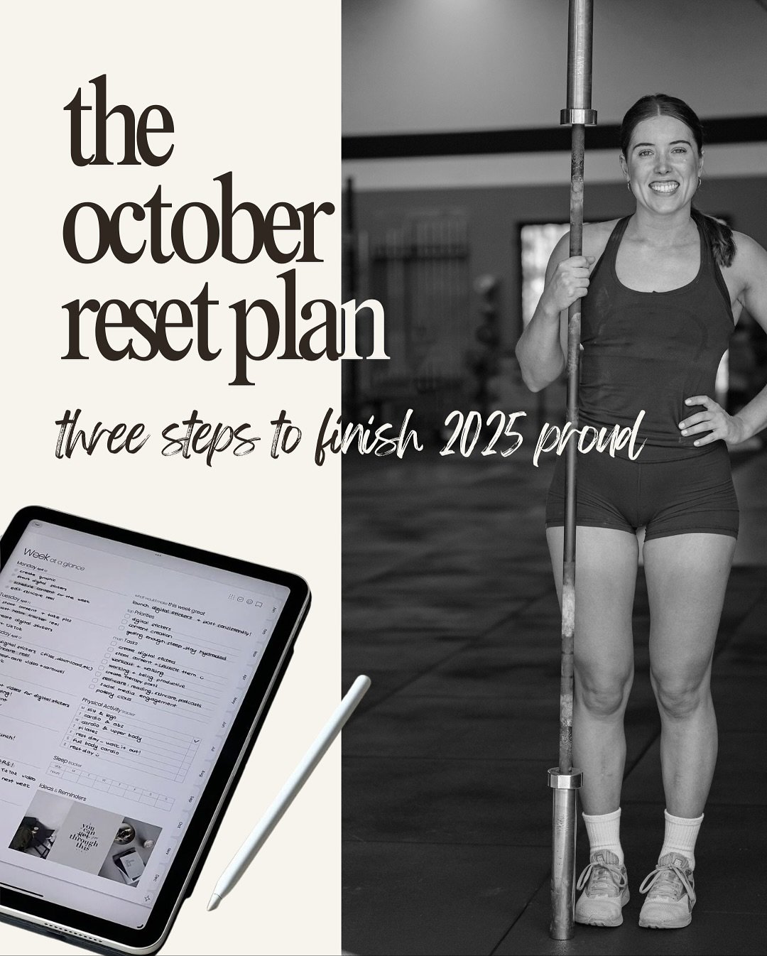 there&rsquo;s 11 weeks left of the year. thats&rsquo;s 20% of 2025 
remember that overwhelm dies when you have a good plan x