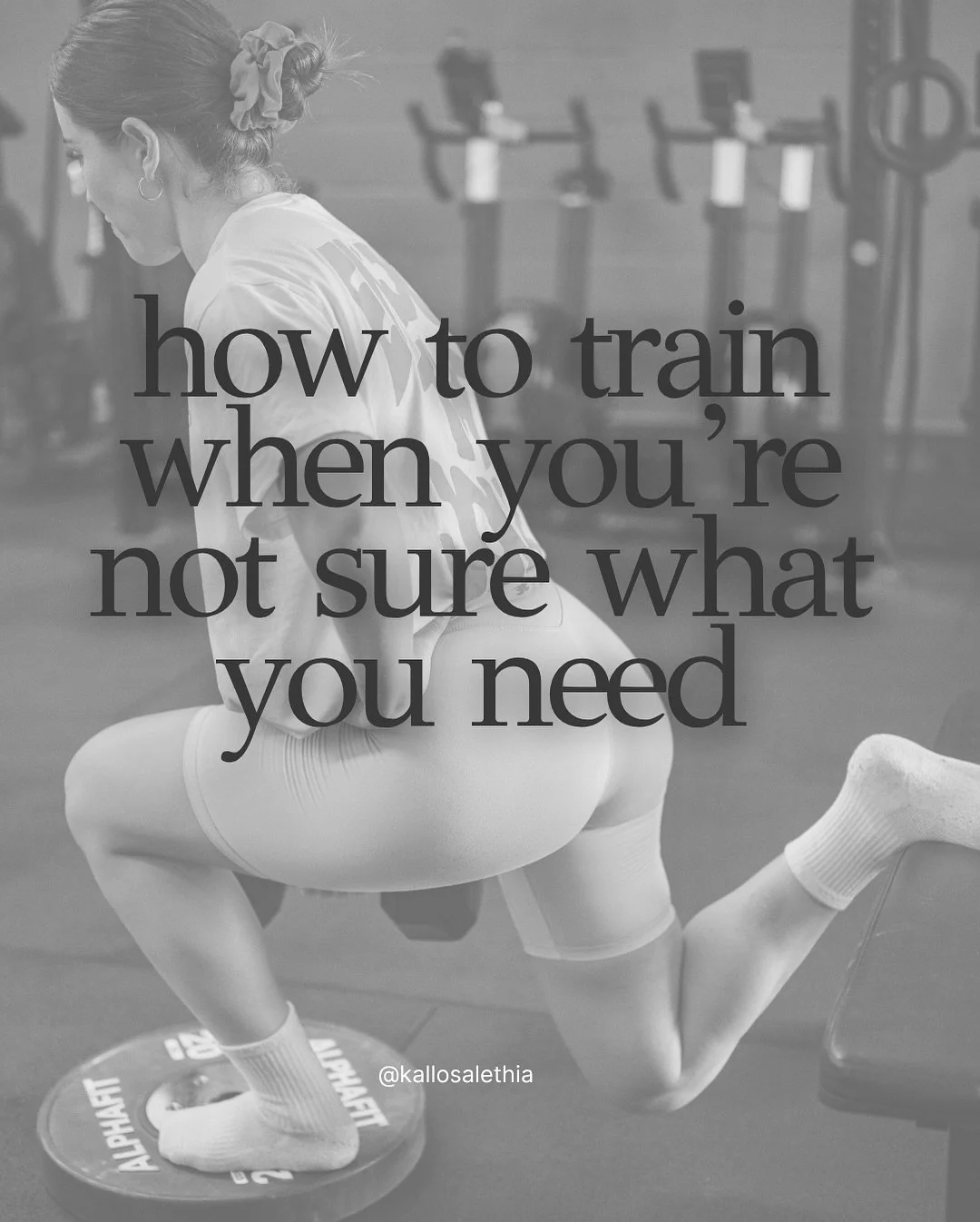 Some days you&rsquo;ll feel like doing it all.
Other days, the warm-up will feel like the workout.

It means you&rsquo;re human.

You carry things that don&rsquo;t show up in your program &mdash; stress, decisions, grief, hormones, hope.

And the mor