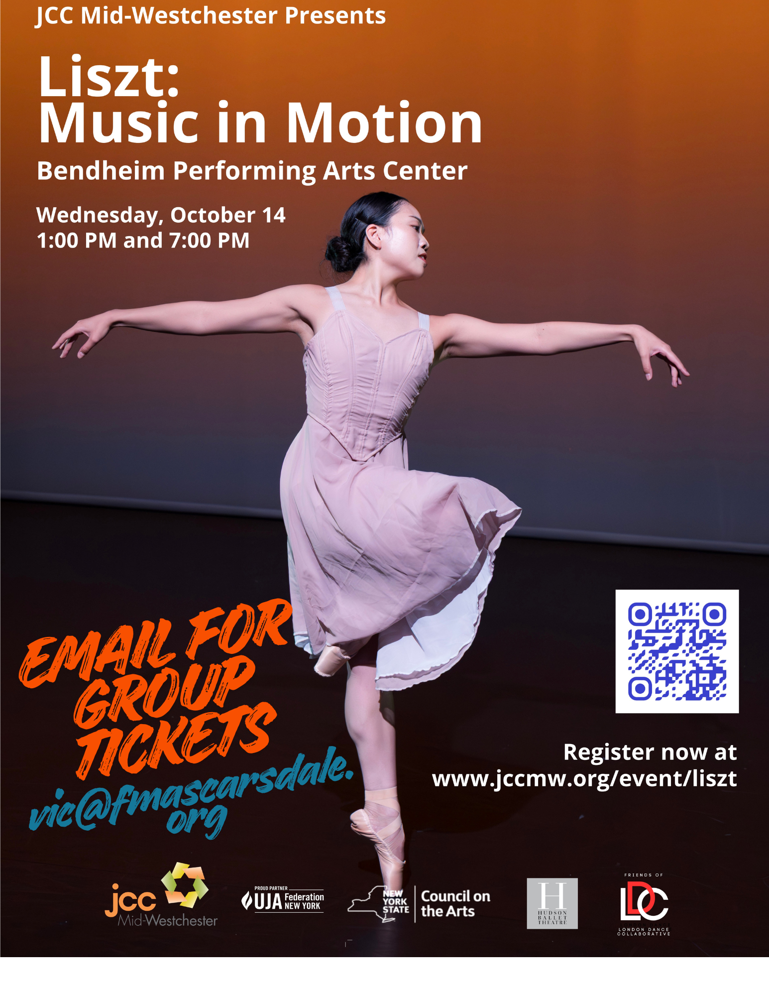 Join FMA at JCC Mid-Westchester's “Lizst - Music in Motion”