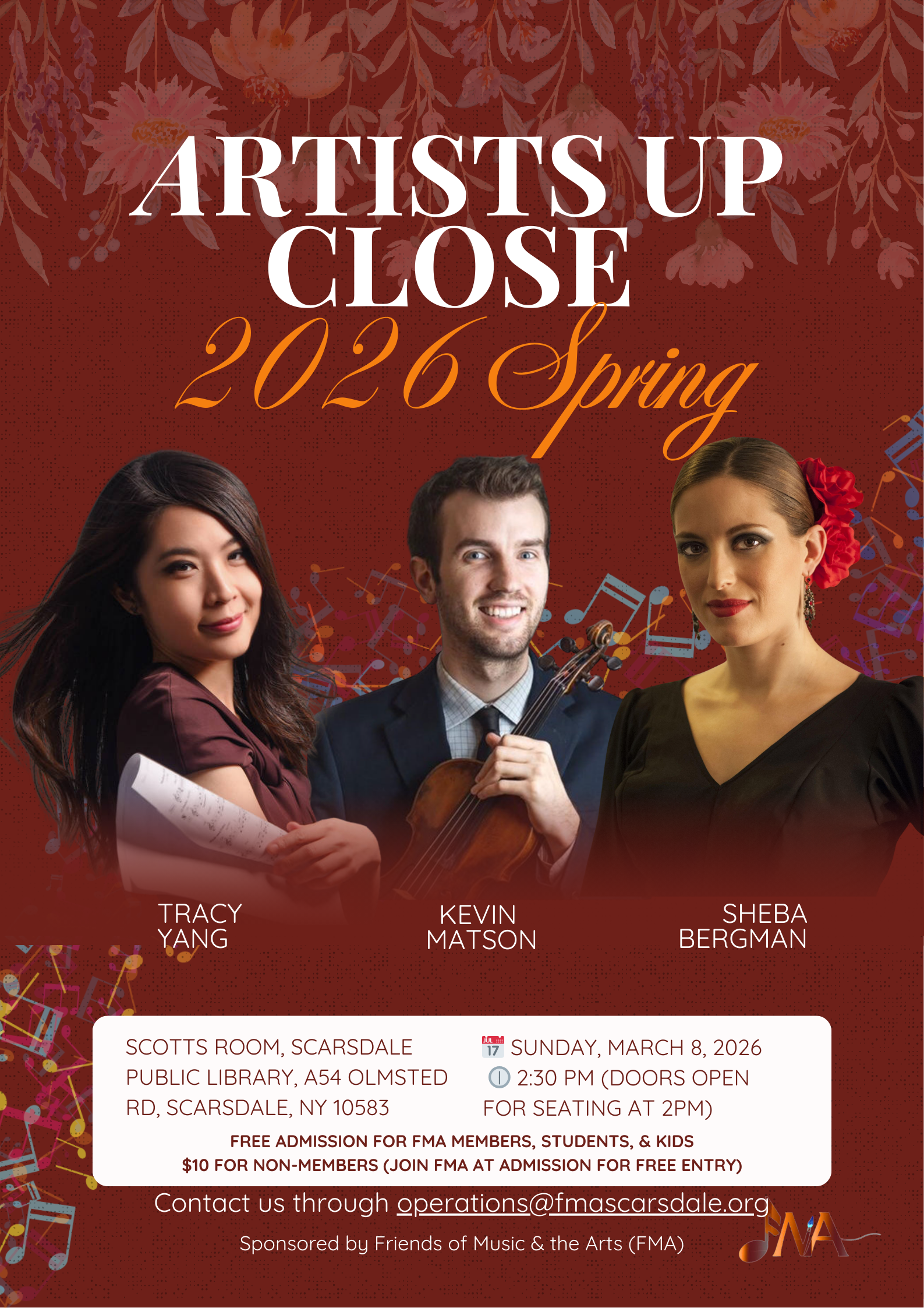 Artists Up Close Spring Concert — Non-Member Admission