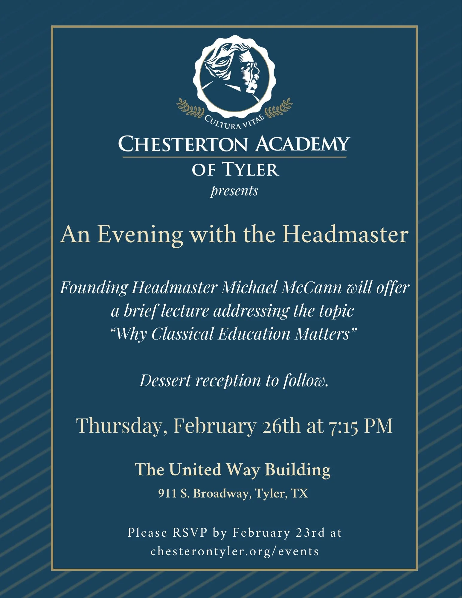 An Evening with the Headmaster