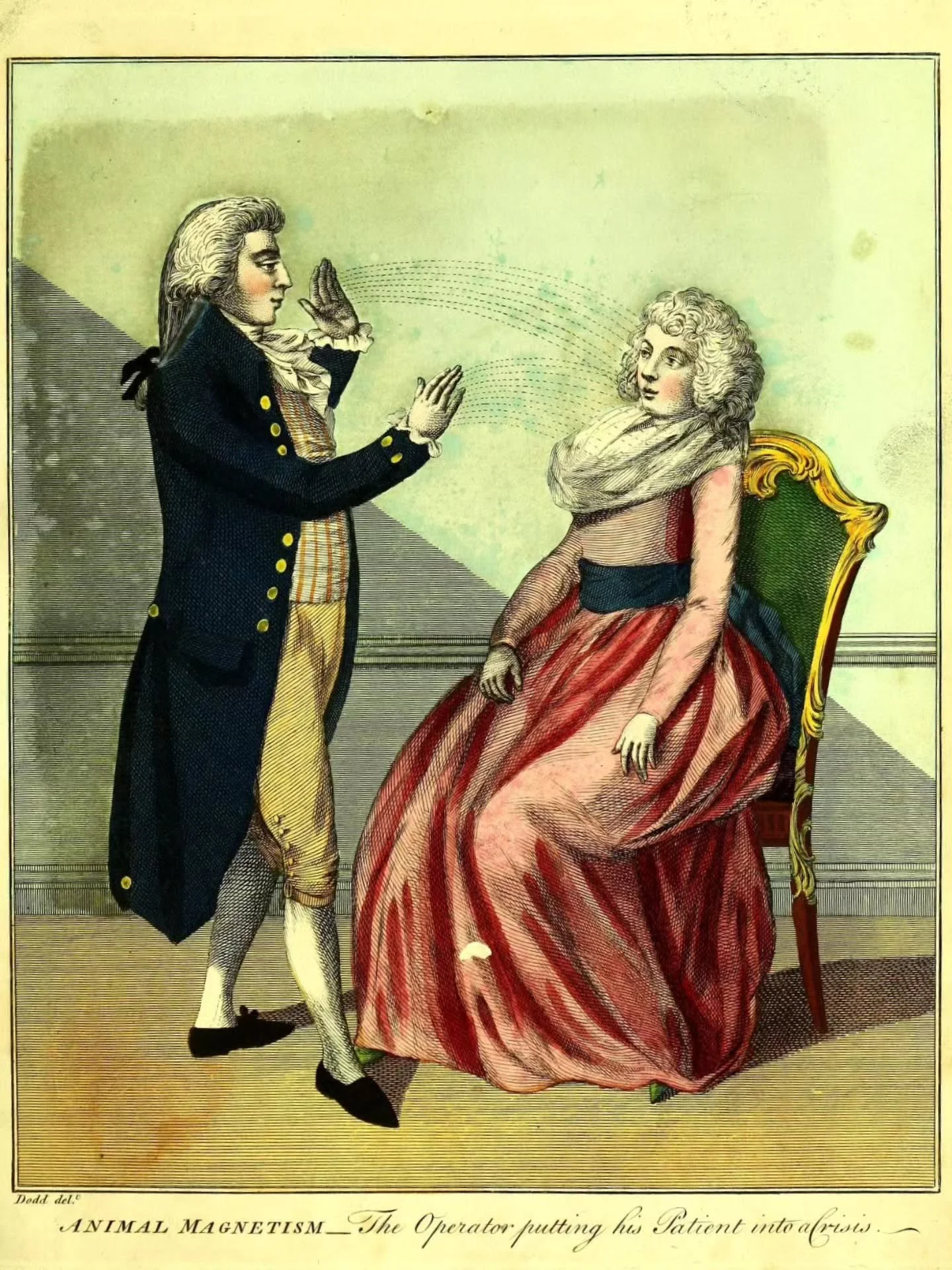 &quot;Animal Magnetism: The Operator putting his Patient into a Crisis&quot; from _A key to physic, and the occult sciences_ by Ebenezer Sibley, London, 1794.

#Mesmerism #mesmer #energyhealing #hypnosis #Hypnotherapy