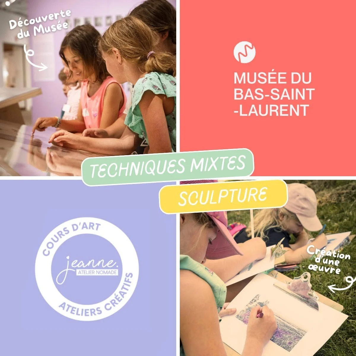 Camp artistique sculpture 6-12 ans
