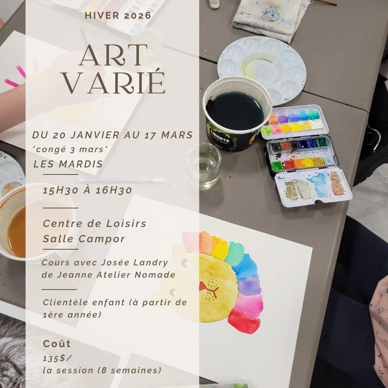 Cours d'art pour enfants - Cacouna