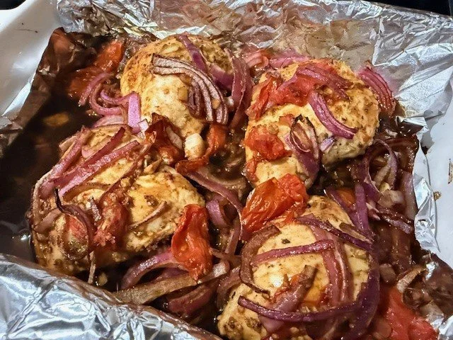 Baked Fig Balsamic Vinegarette Chicken Breast