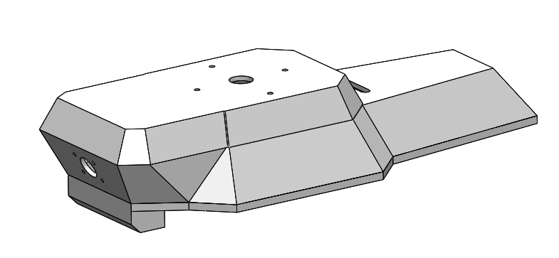CAD of drone chassis