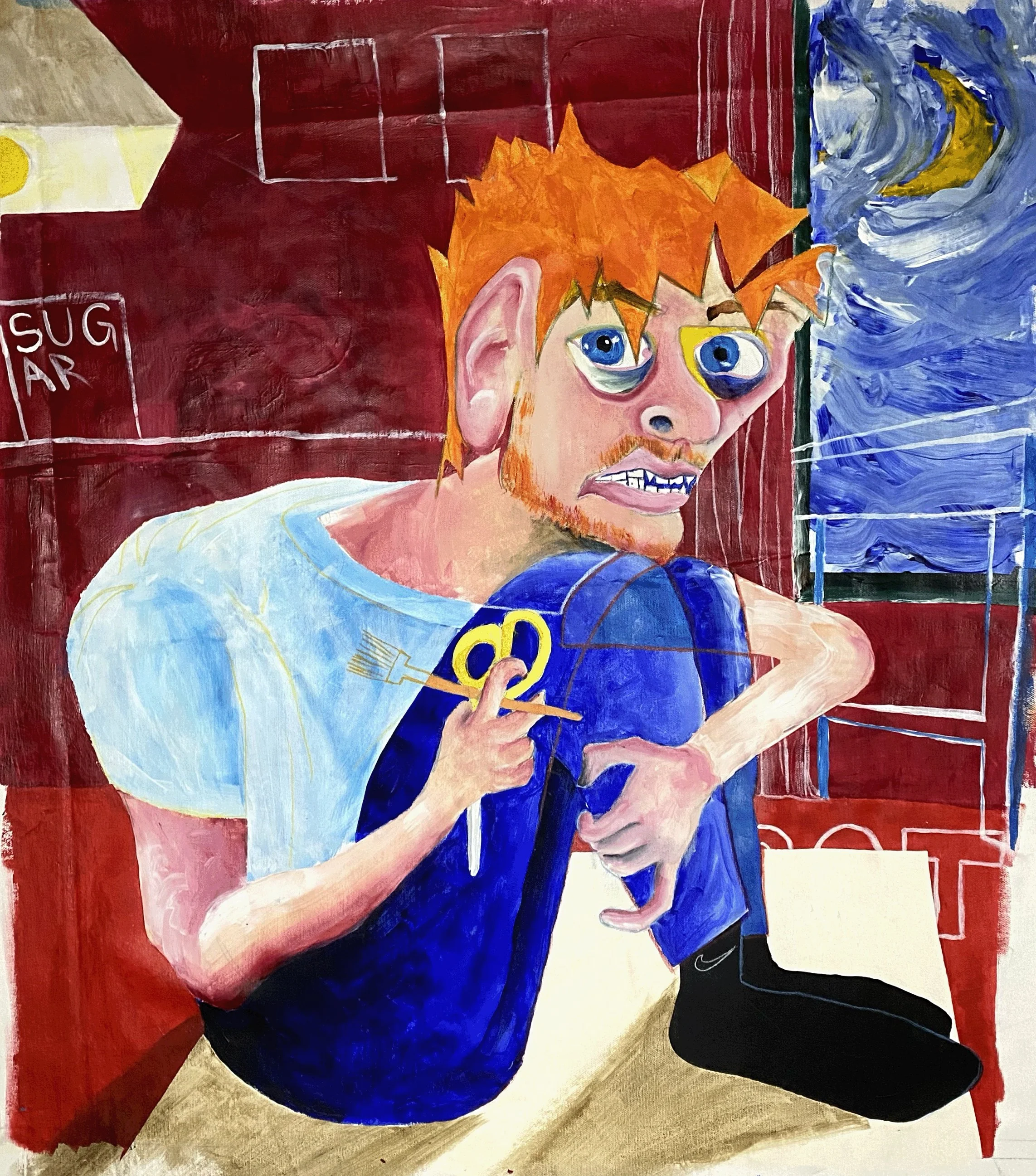 Self Portrait in Hotel