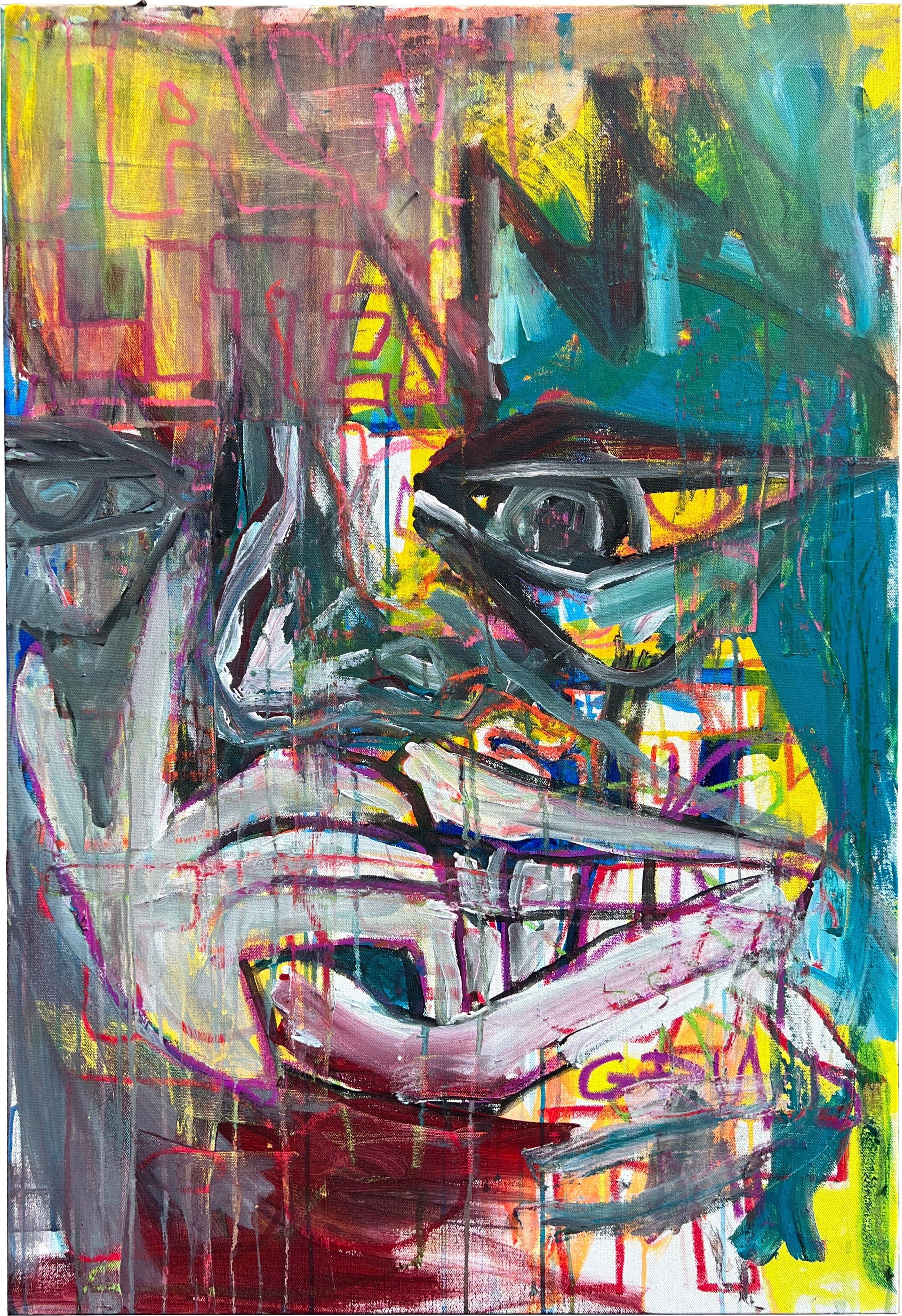 Self Portrait Biting Nail