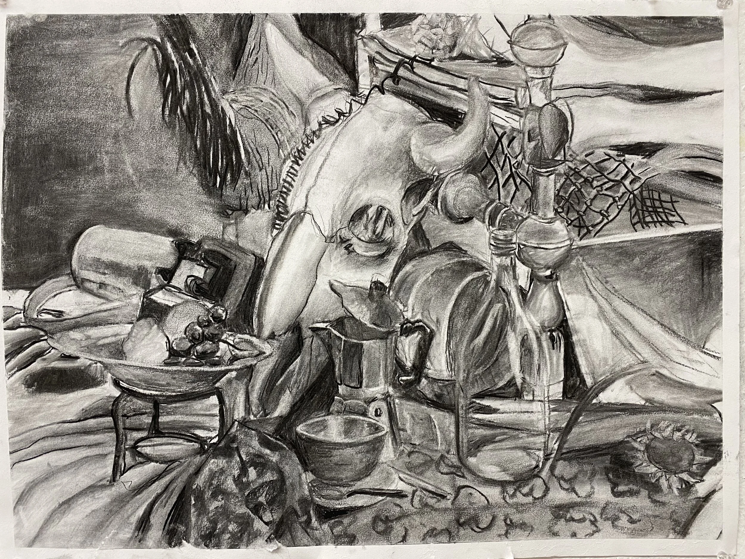 Charcoal Still Life