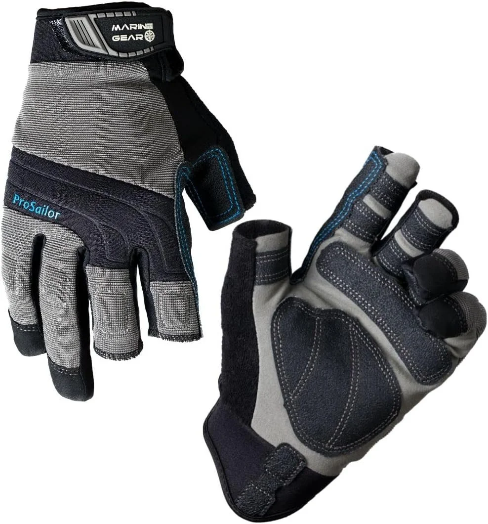 Sailing Gloves Trusted by Sailors Everywhere: 3-Finger Dexterity with Better Grip