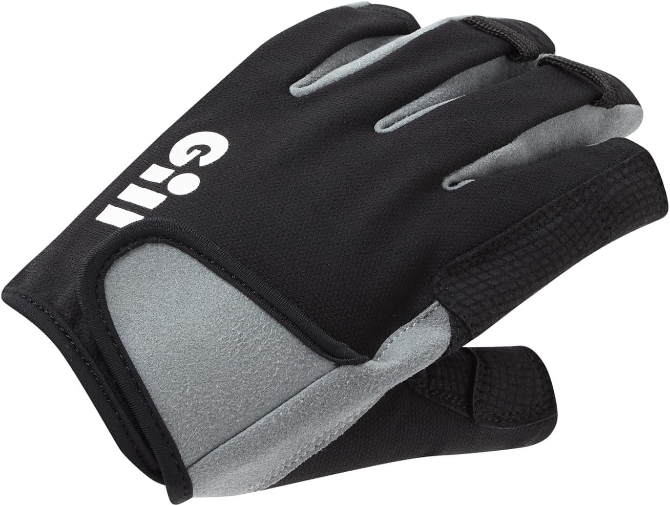 Gill Deckhand Sailing Gloves Short Finger with 3/4 Length Fingers - 50+ UV Sun Protection &amp; Water Repellent