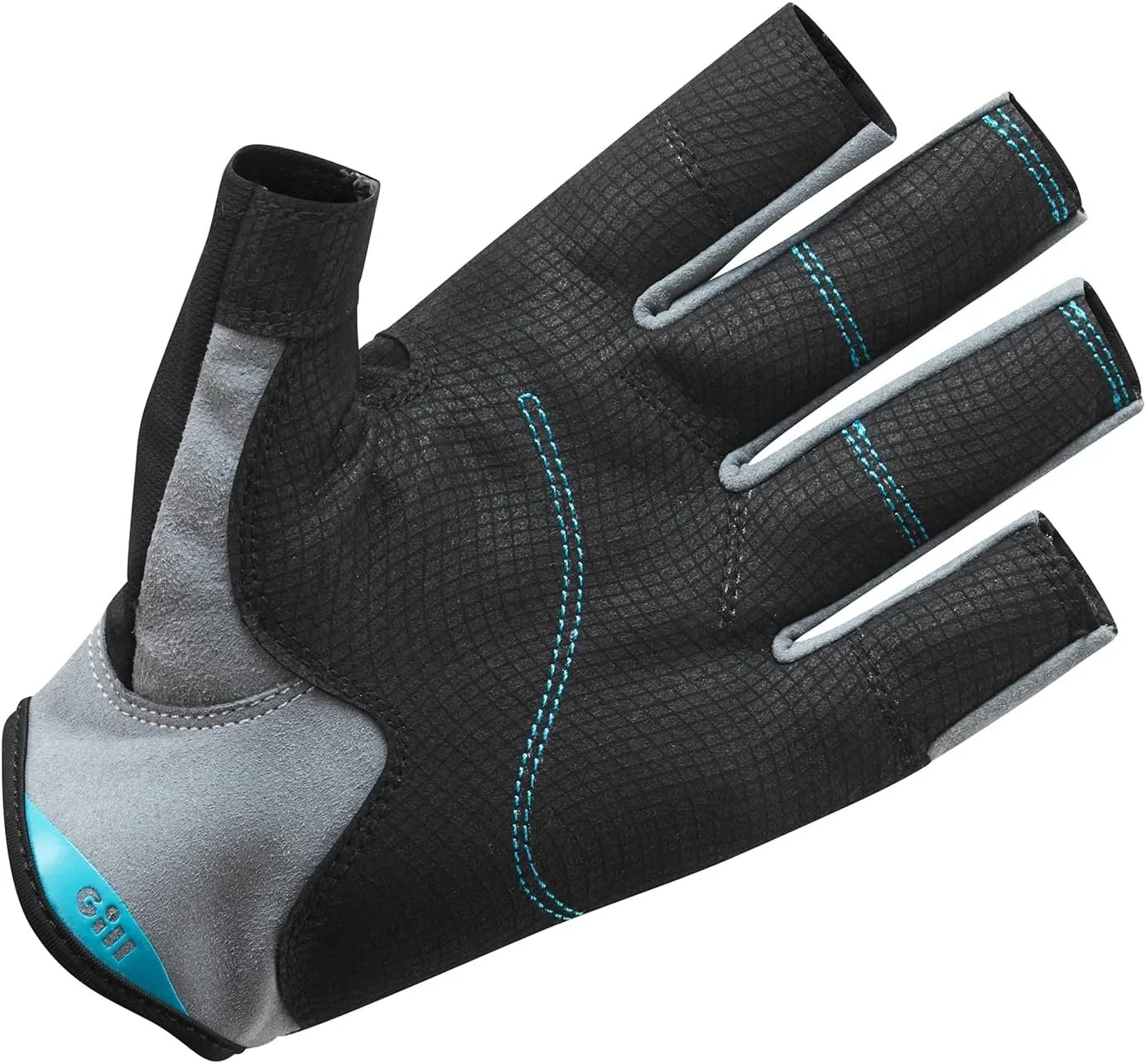 Gill Deckhand Sailing Gloves Short Finger with 3/4 Length Fingers - 50+ UV Sun Protection &amp; Water Repellent