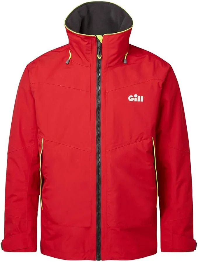 Gill OS3 Mens Coastal Sailing Jacket - Waterproof &amp; Stain Repellent