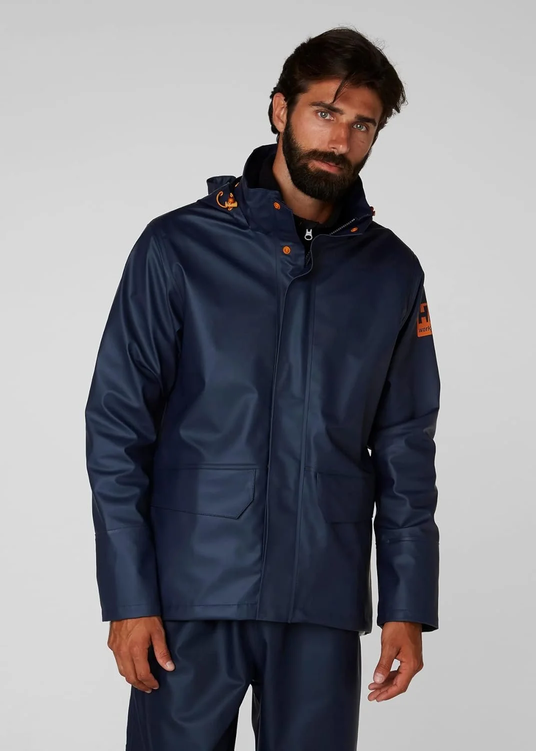 Helly Hansen Gale Mens Rain Jackets - Waterproof Jacket for Men - Stretch Fabric Windbreaker - Packable Hood