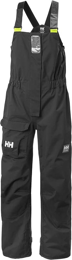 Helly Hansen Pier 3.0 Bib Overalls - Offshore Sailing Pants - Lightwight Waterproof Overalls for Women with Reinforced Knees