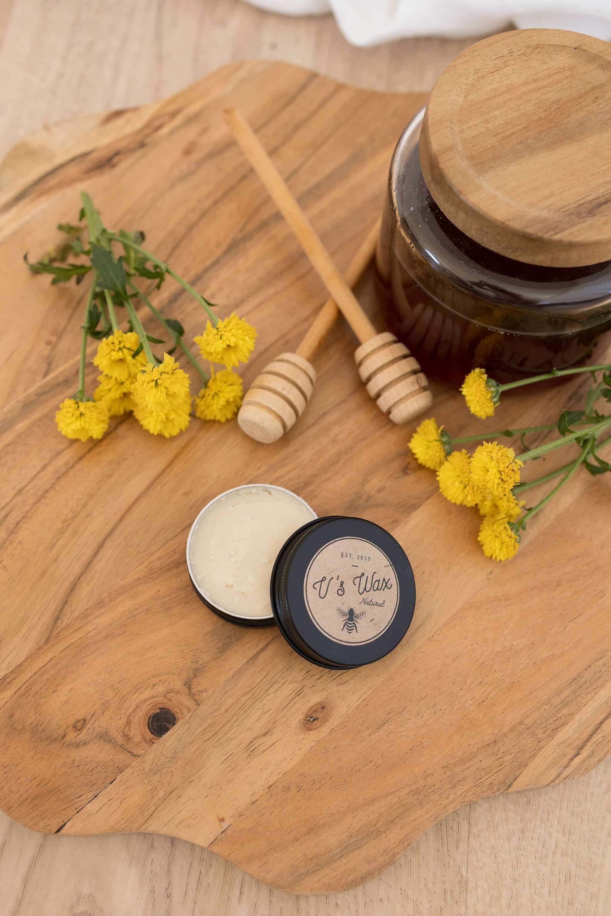 Natural Deodorant packaging displayed on a wooden surface