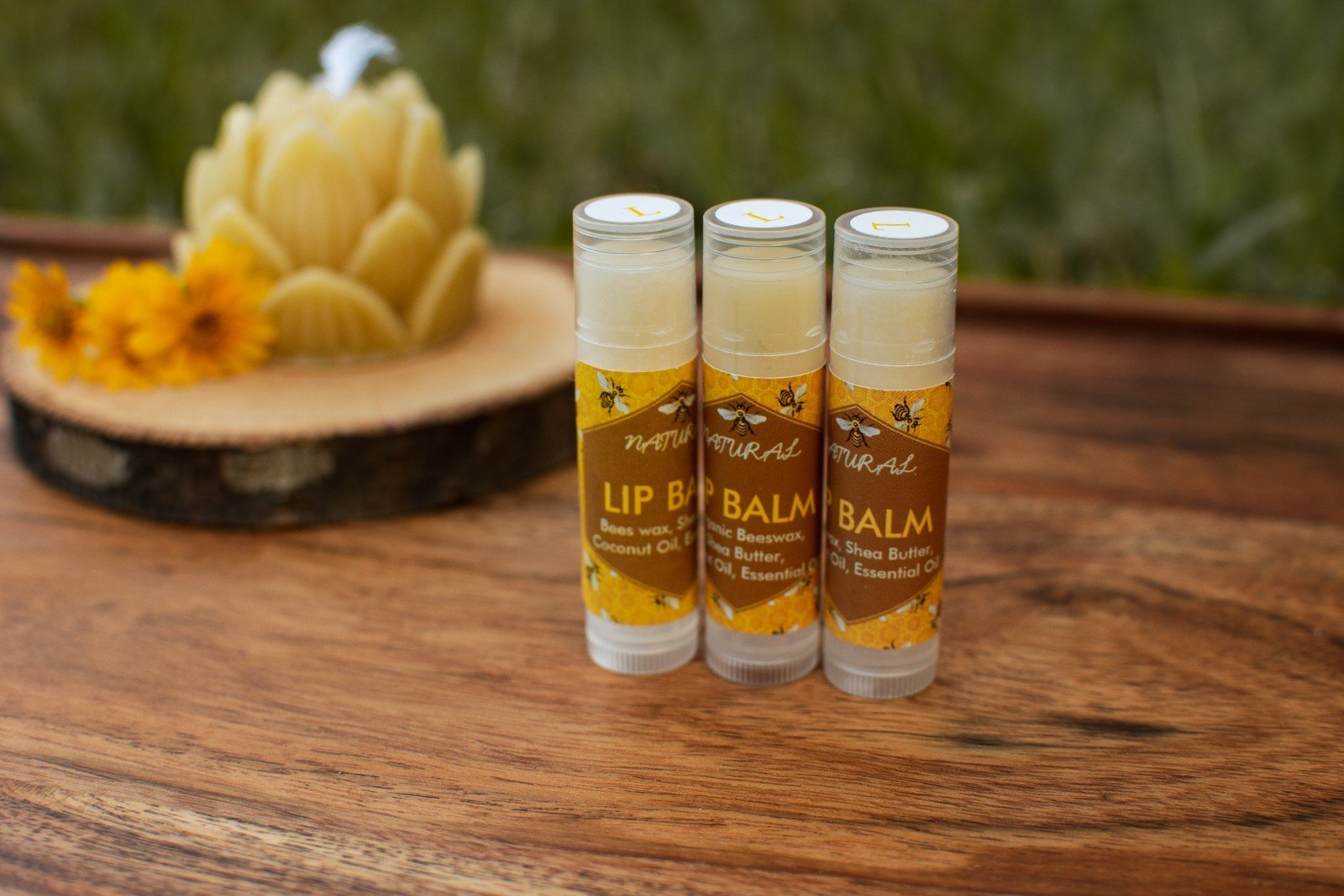 VsWax Natural Lip Balm in a tube with a twist applicator