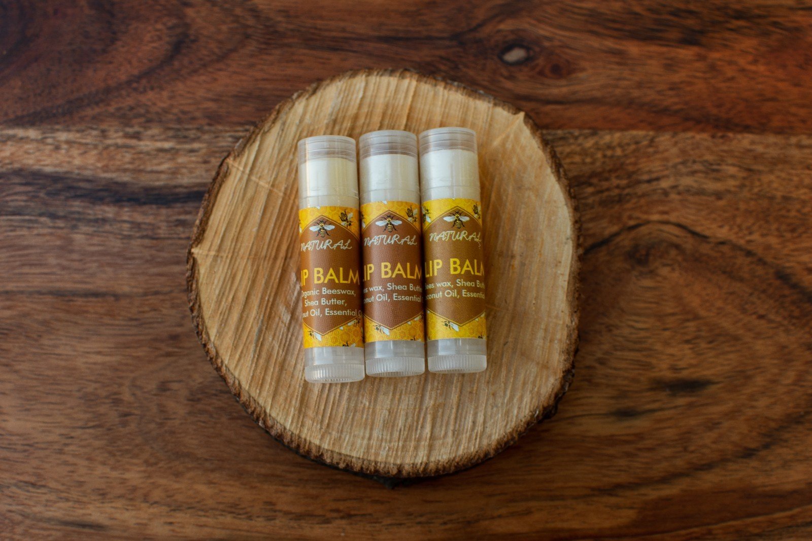 VsWax Natural Lip Balm in a tube with a twist applicator