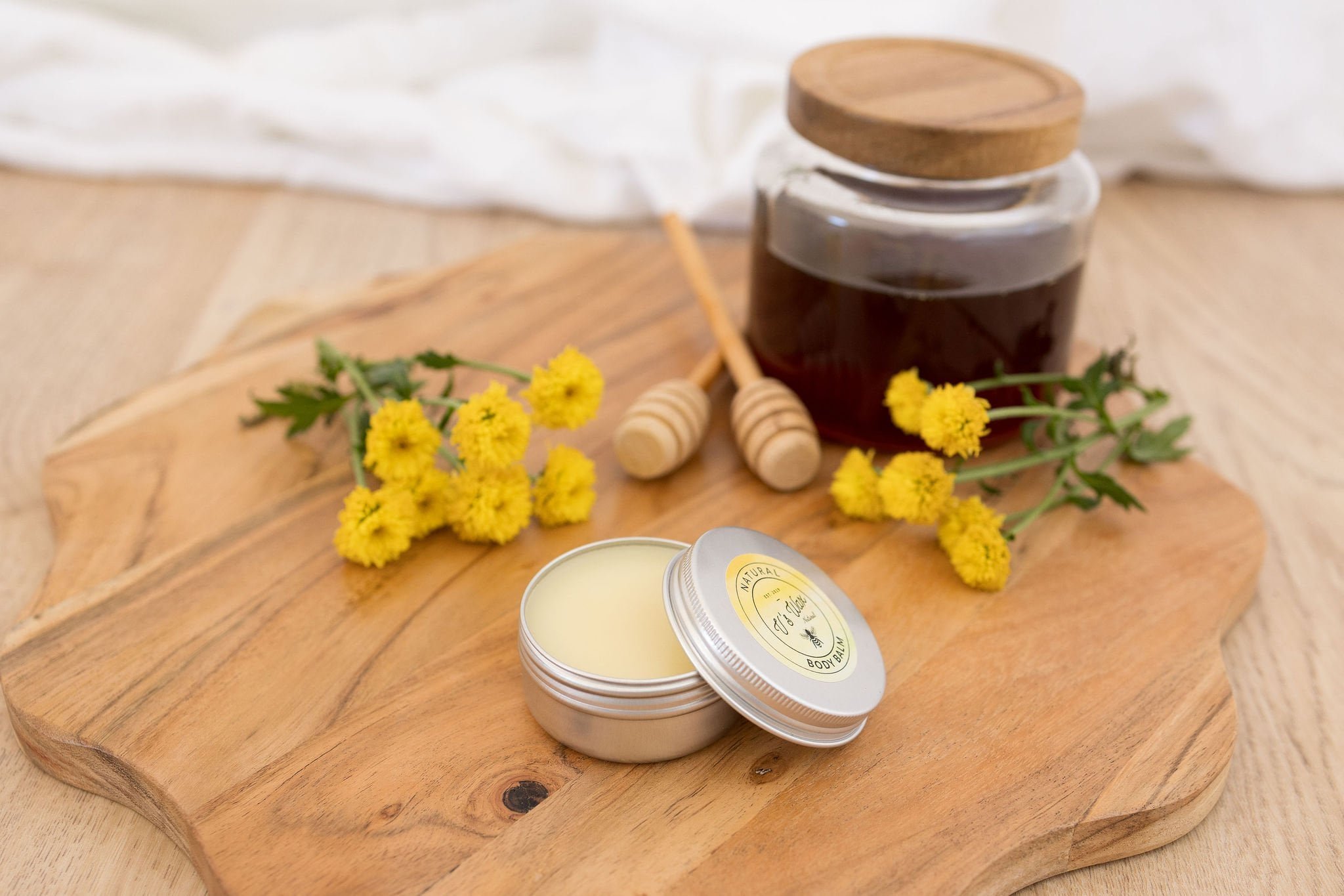 V's Wax Natural Body Balm with organic ingredients like beeswax and shea butter
