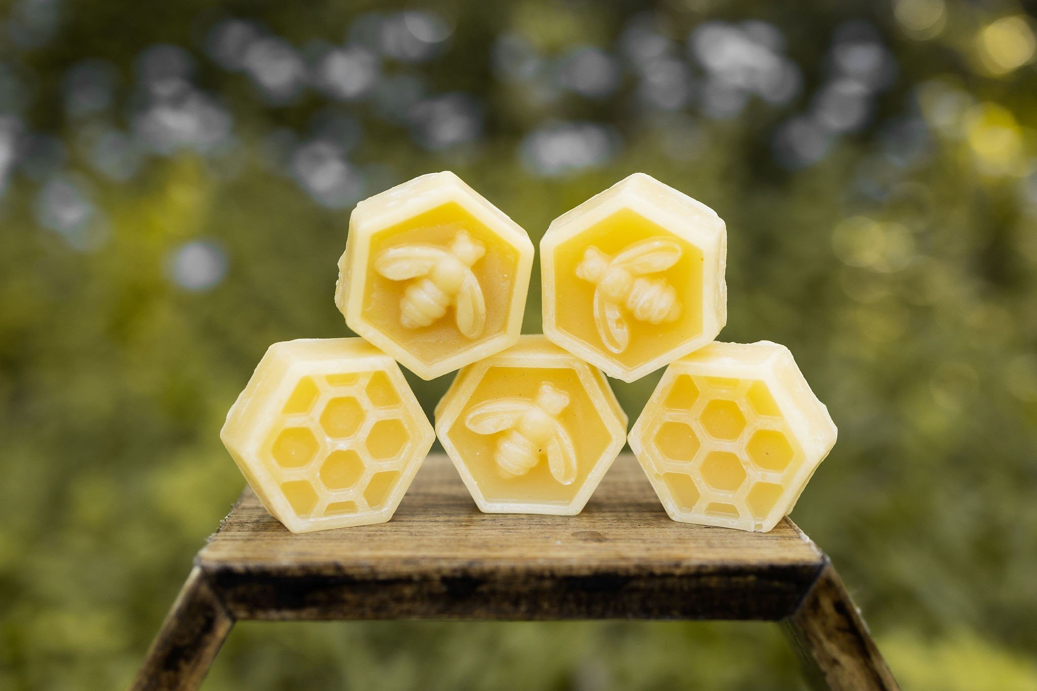 Beeswax melt in hexagon shape