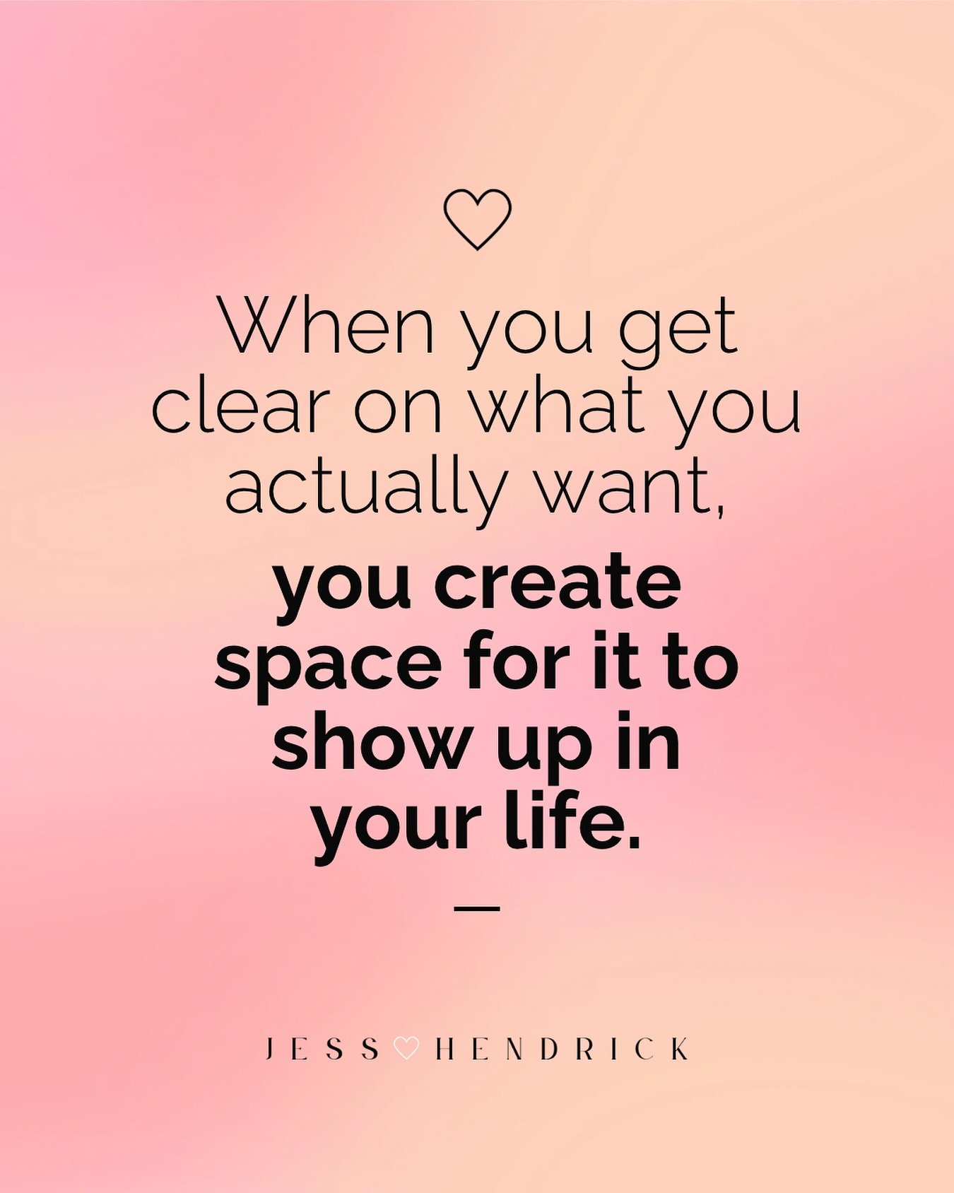 ✨ &ldquo;When you get clear on what you actually want, you create space for it to show up in your life&rdquo;
...
Sometimes the breakthrough comes not from knowing exactly what you want&mdash;but also from finally honoring what you won&rsquo;t tolera