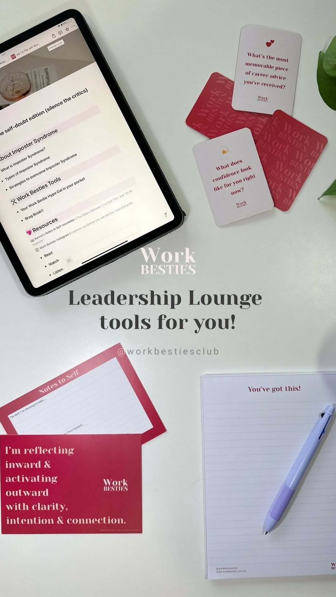 😍 Who doesn’t love merch! More importantly, who doesn’t love practical tools to help you grow your career confidence!
Just me?!
I love it when I go to an event and there is merch that I will actually use. Thoughtful, considered items