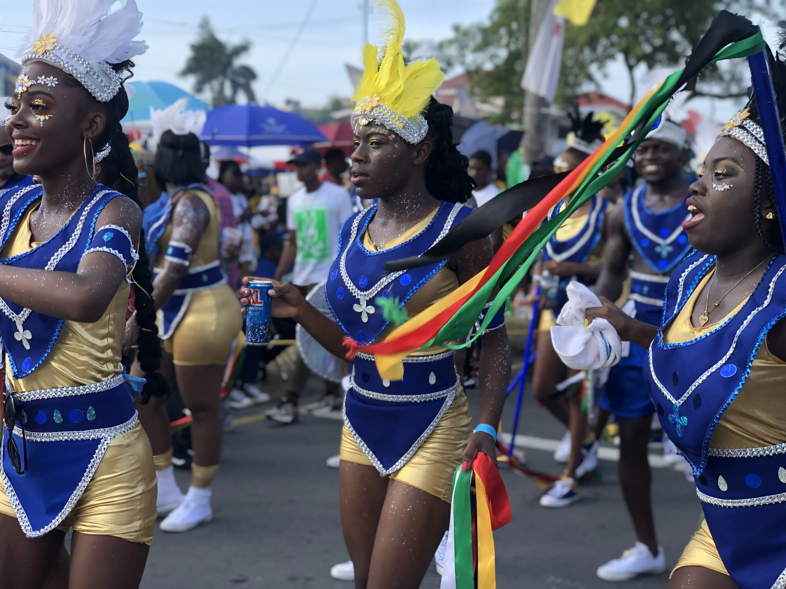 Masqueraders at Mashramani in Feb 2020