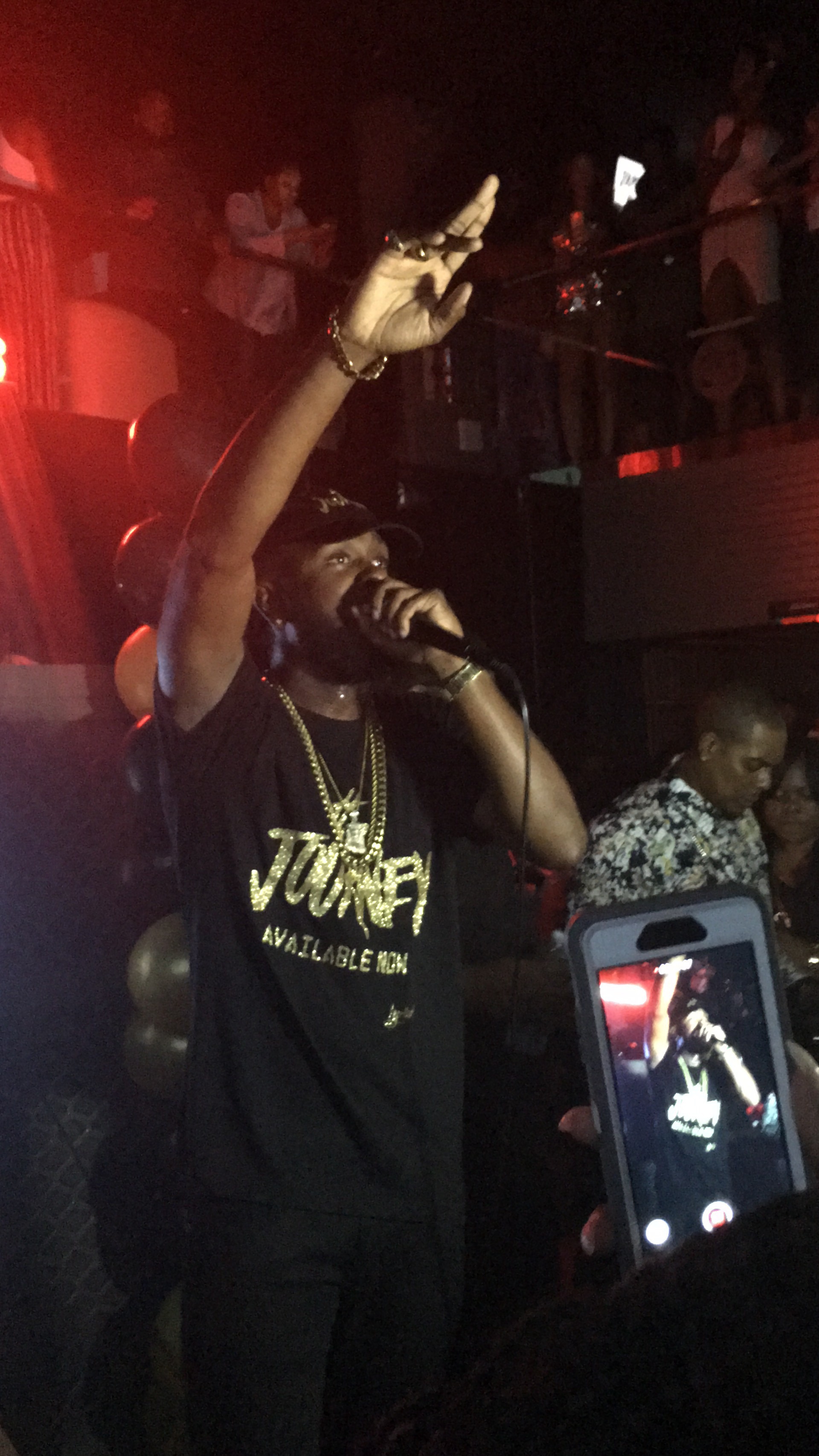 Lyrikal performing at his album release party