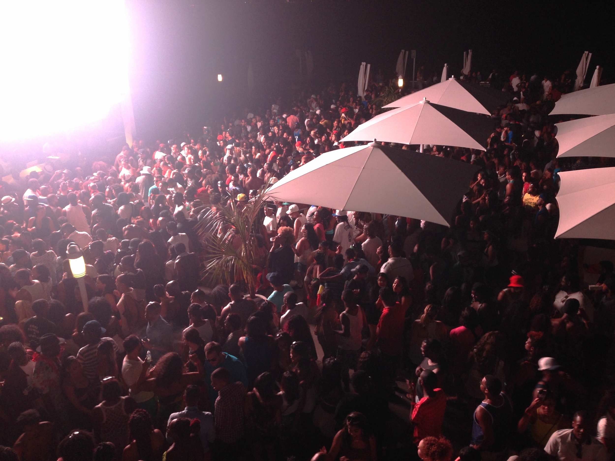 About half of the crowd at Soca or Die. Look at people!