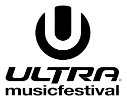 Ultrasound logo with stylized 'U' and text 'ULTRA music festival'.