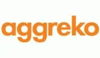 Aggreko logo in orange text on a white background