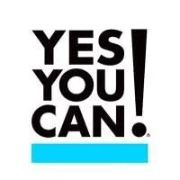 Bold black text saying 'YES YOU CAN!' with an exclamation mark and a blue underline.