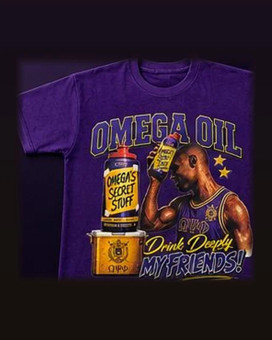 Omega Oil Tee — Purple