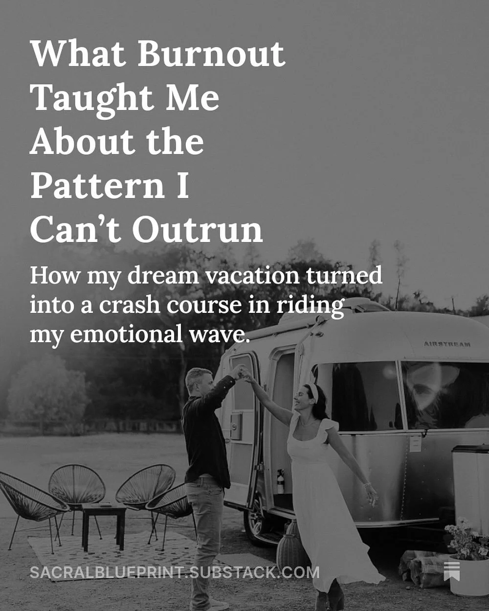 Another wave, another reminder that joy is what carries me.

I wrote about losing my footing, finding it again, and how even the heavy things start to feel lighter when I&rsquo;m connected to what I love.

New essay &ldquo;What Burn Out Taught Me Abo