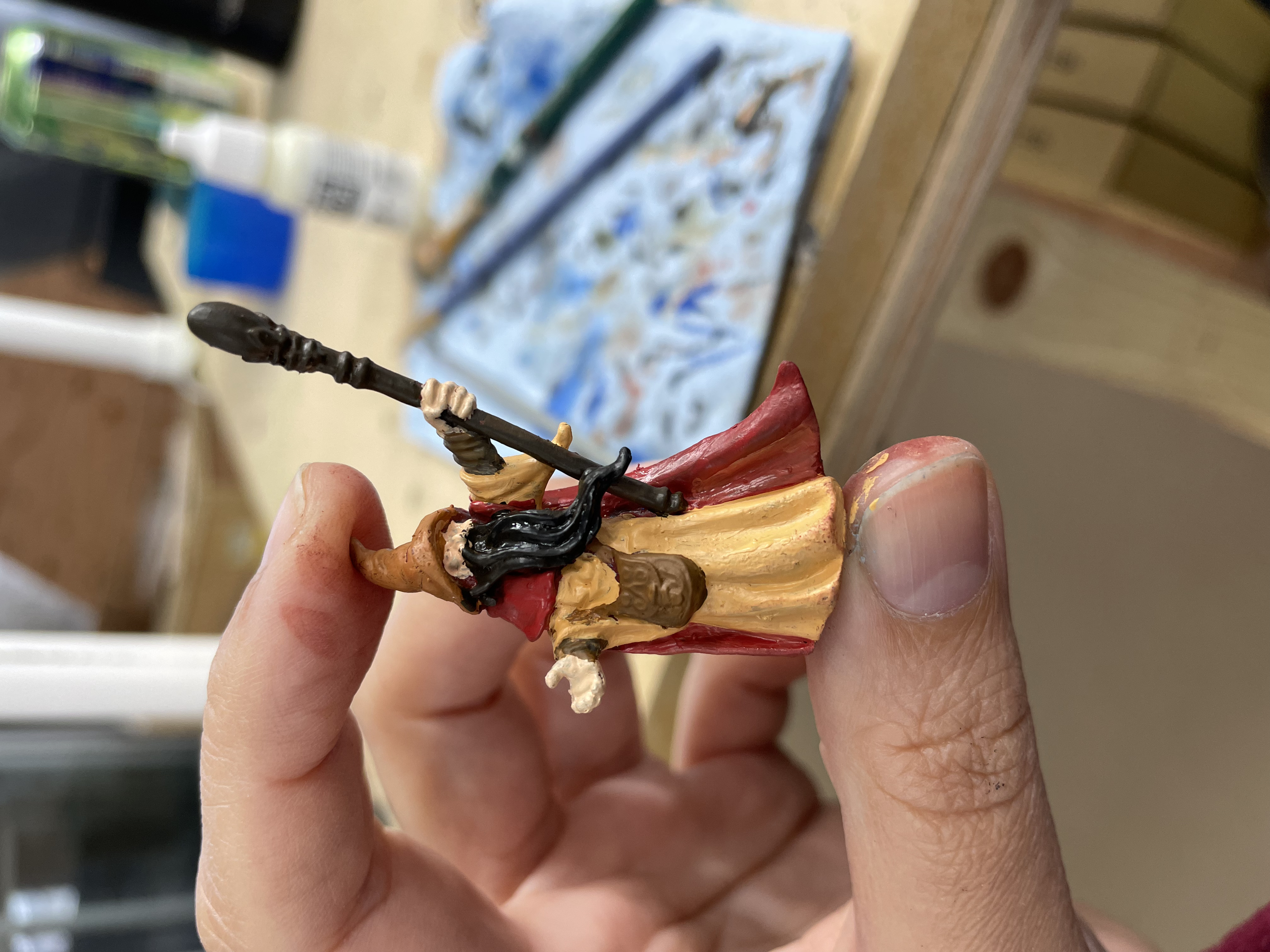 Dimension 20 | Fantasy High Junior Year | Prop and stage fabrication/painting/needle felting