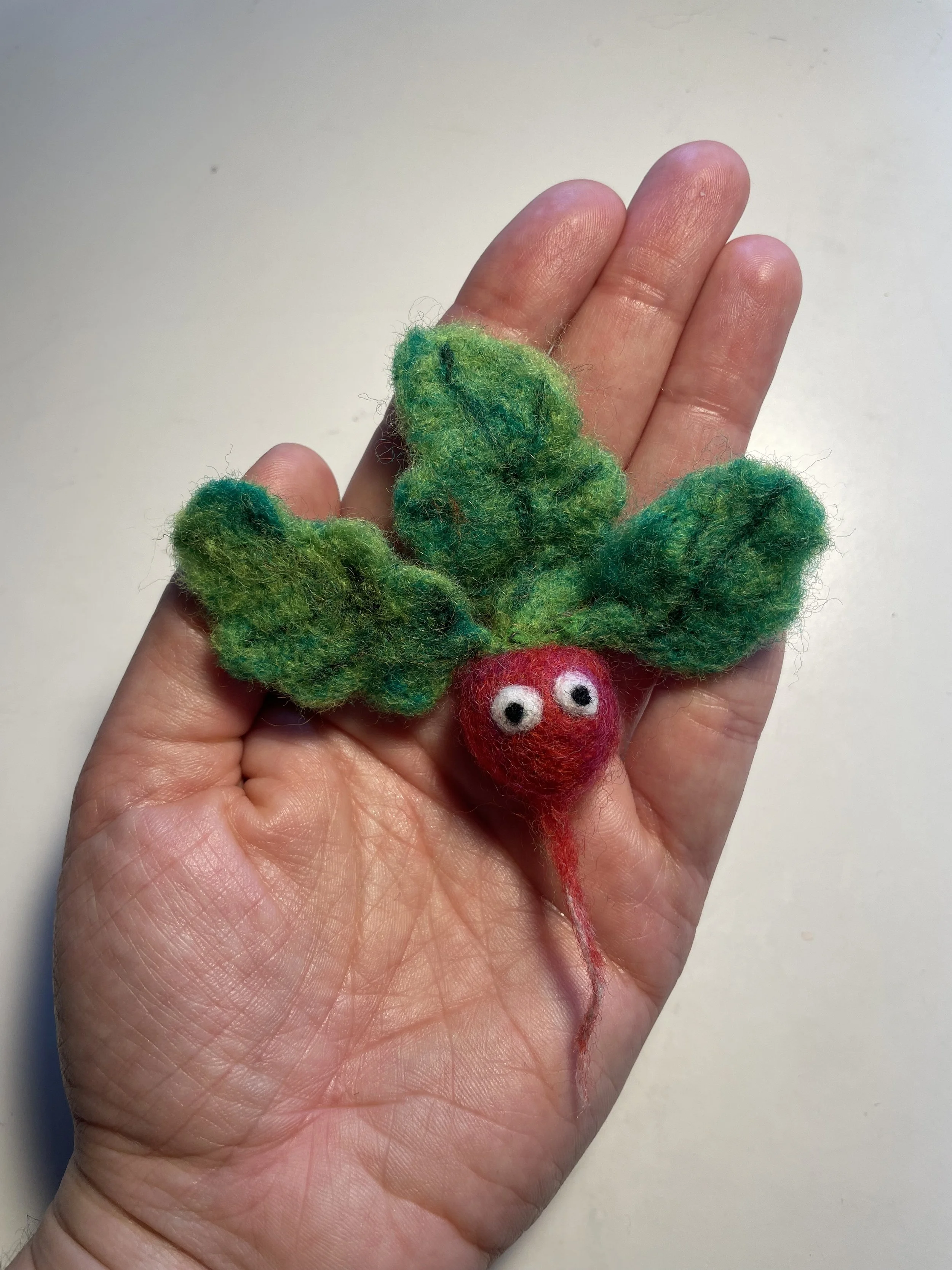 Needle felted puppet creatures for personal projects