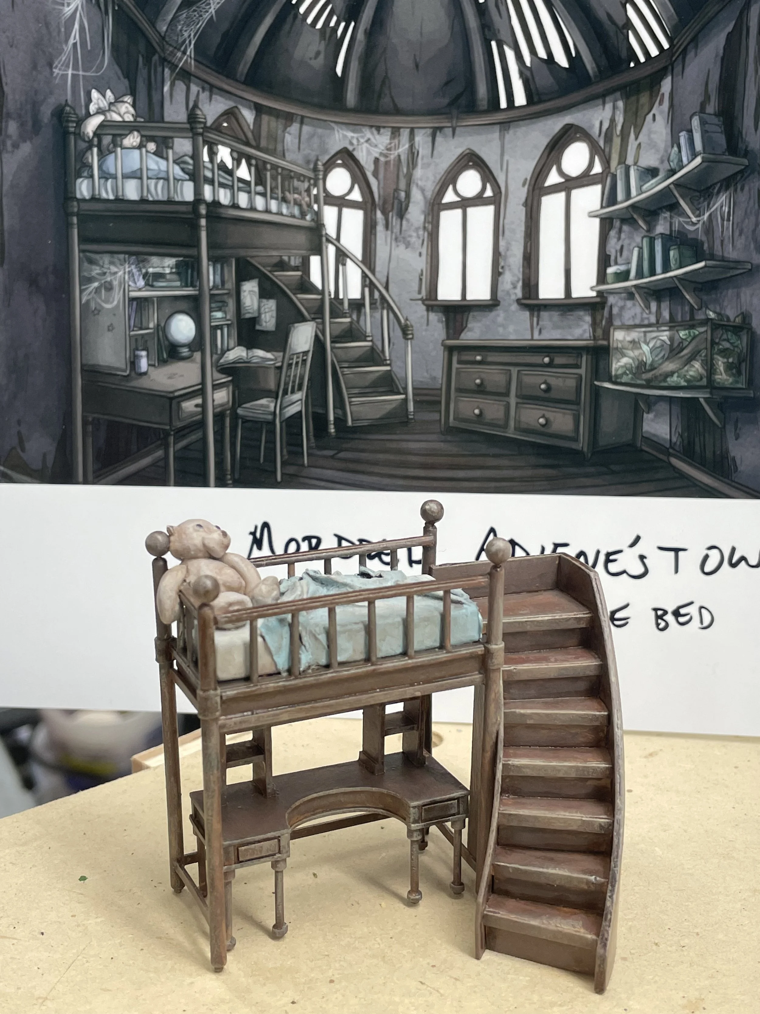 Dimension 20 | Fantasy High Junior Year | Prop and stage fabrication/painting/needle felting