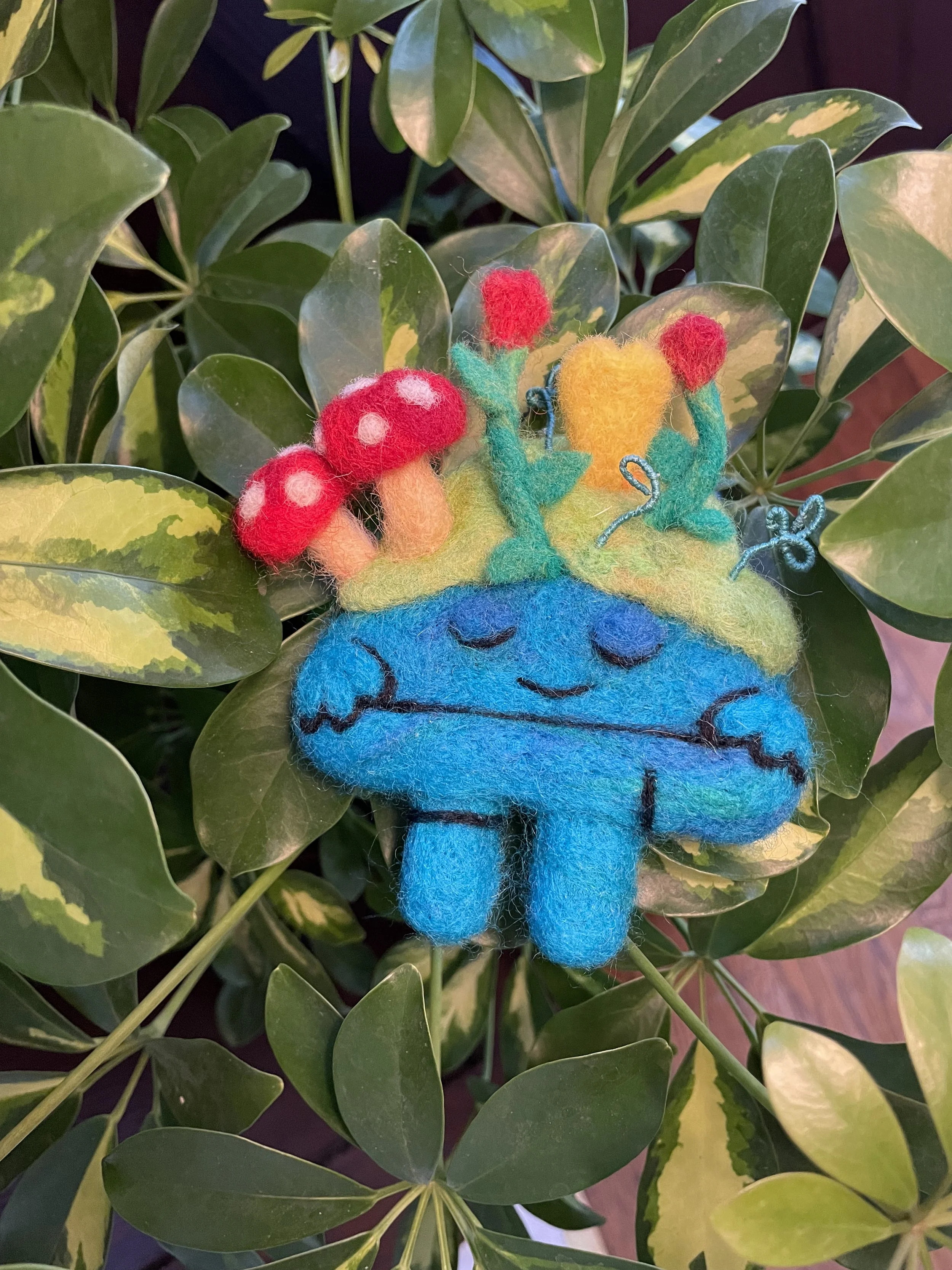 Needle felted puppet creatures for personal projects