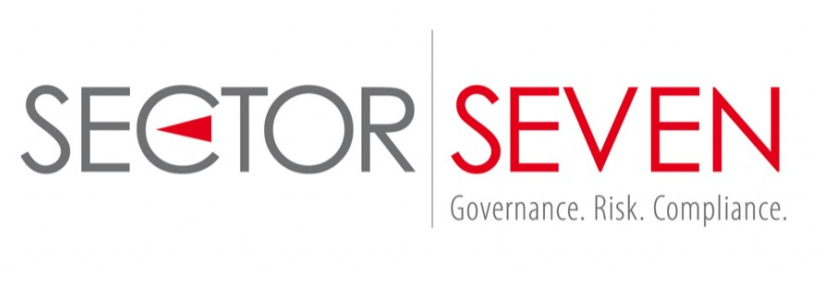 Logo for Sector Seven with the words 'Governance. Risk. Compliance.' underneath.