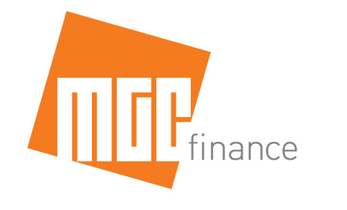 MGC Finance logo with orange and gray colors.